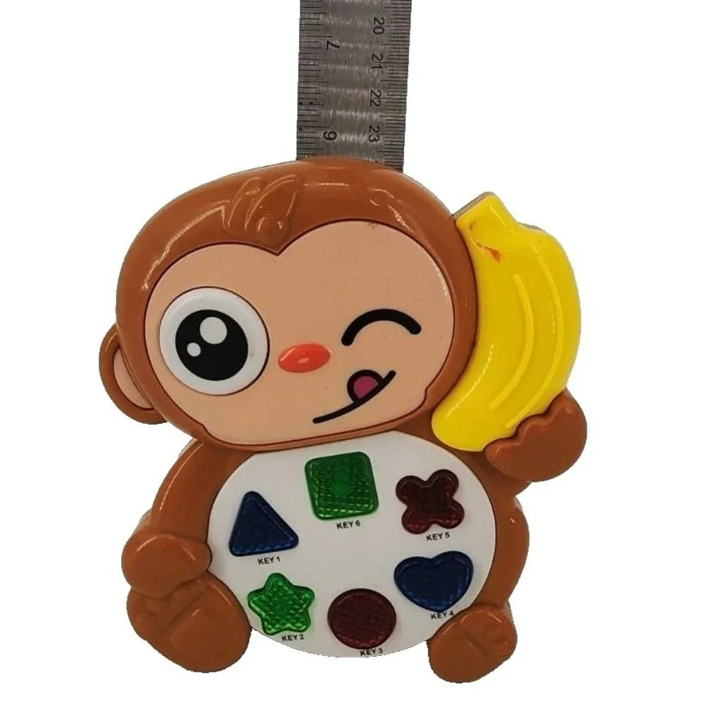 Musical Monkeys Toy Brown Monkey Banana Phone‎ Shape Sorter Buttons